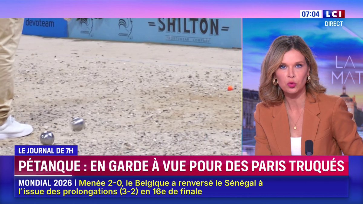 Pétanque : neuf personnes, dont Dylan Rocher, neuf fois champion du monde, ont été interpellées par la police judiciaire et placées en garde à vue ➡️ Les sportifs sont soupçonnés de fraude liée à des paris sportifs lors d’une compétition officielle