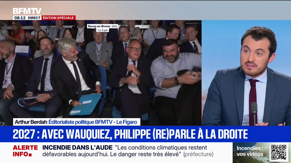 EDITO - Avec Laurent Wauquiez qui lui tend la main, Édouard Philippe "reparle à la droite"
