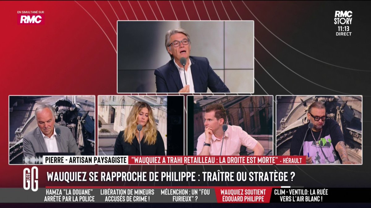 🚨 "Laurent Wauquiez, c'est la droite qu'on ne veut plus !" 📞 Pierre, au 3216 : "La droite est morte et elle bouge encore. Elle arrive encore à faire des stupidités. Et monsieur Philippe n'est pas de droite, c'est un centriste." #GGRMC