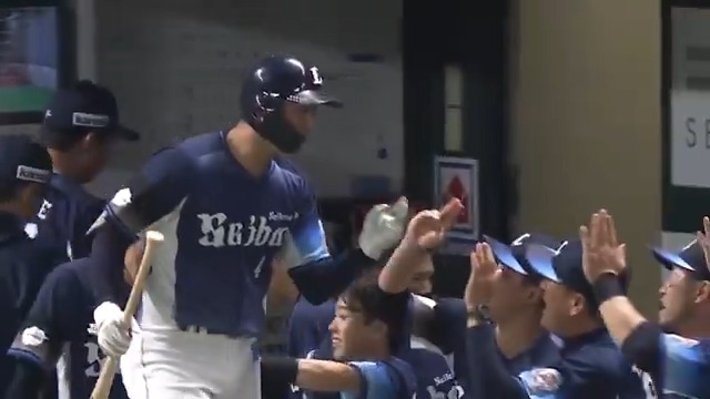 #石井一成 選手のホームランで先制! しっかり捉え、アーチを描きます! #seibulions #打破