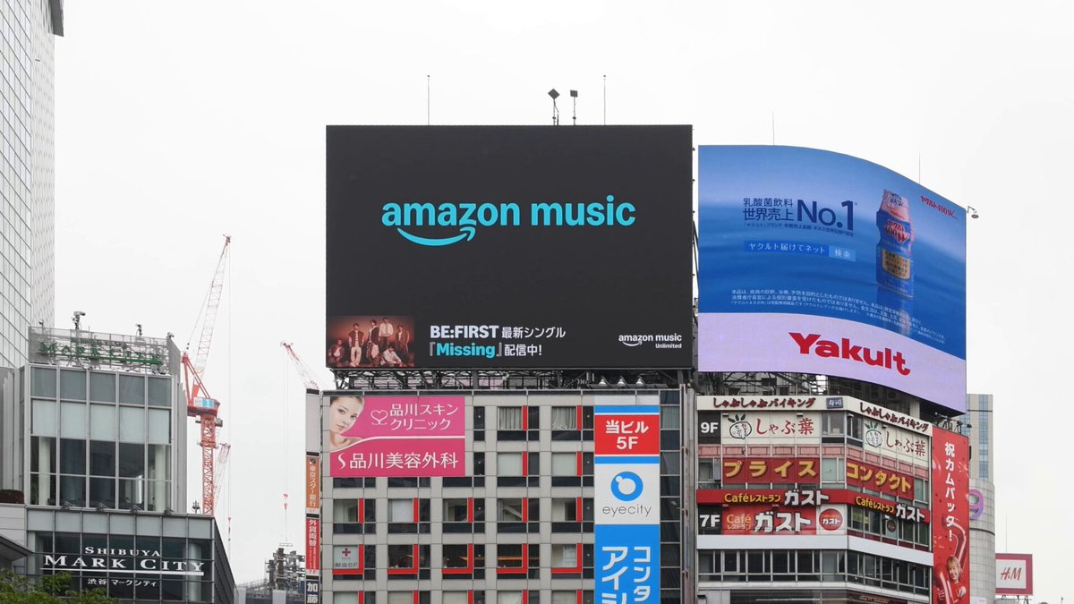 BE:FIRST 'Missing' 渋谷のビジョンにて Amazon Music (Amazon Music（アマゾンミュージック）) 広告映像が放映中 🎧Listen on Amazon Music #AmazonMusic #BF_Missing #BEFIRST