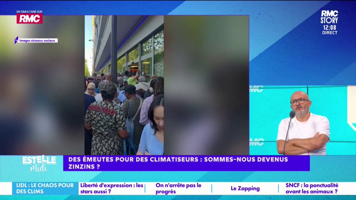 ❄️ Clim/Émeutes 🎙️ Benjamin Amar : "Il y avait des centaines de gens ! La plupart ont avancé comme des gnous ! Une poussette est tombée, les gens trébuchaient ! Les vigiles ont dit "on n'a pas été livrés"... Ce que je dénonce, ce sont aussi les pratiques commerciales de Lidl !"