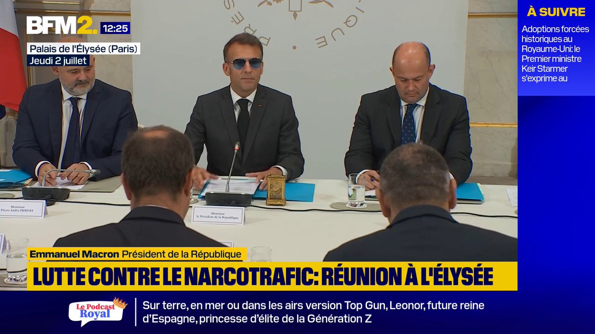💬"Il y a encore beaucoup à faire" Emmanuel Macron préside une nouvelle réunion de lutte contre le narcotrafic #BFM2