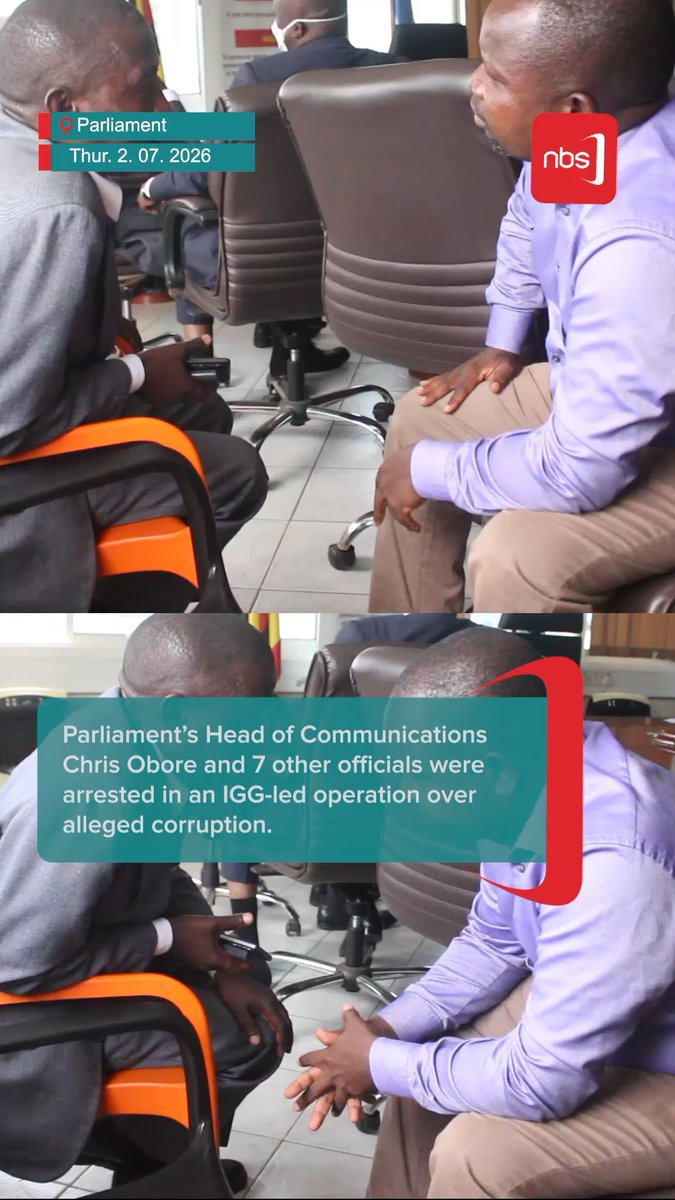 VIDEO: Parliament’s Head of Communications, Chris Obore, and seven other officials have been arrested in an IGG-led operation over alleged corruption. Kiberu Sirajje #NBSUpdates