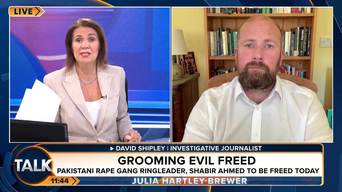 🚨"The reasonable response to child rapists is to convict them and then hang them." Andy Burnham is demanding the Government deport a Pakistani grooming gang ringleader who is due to be freed from prison today. Julia Hartley-Brewer | David Shipley