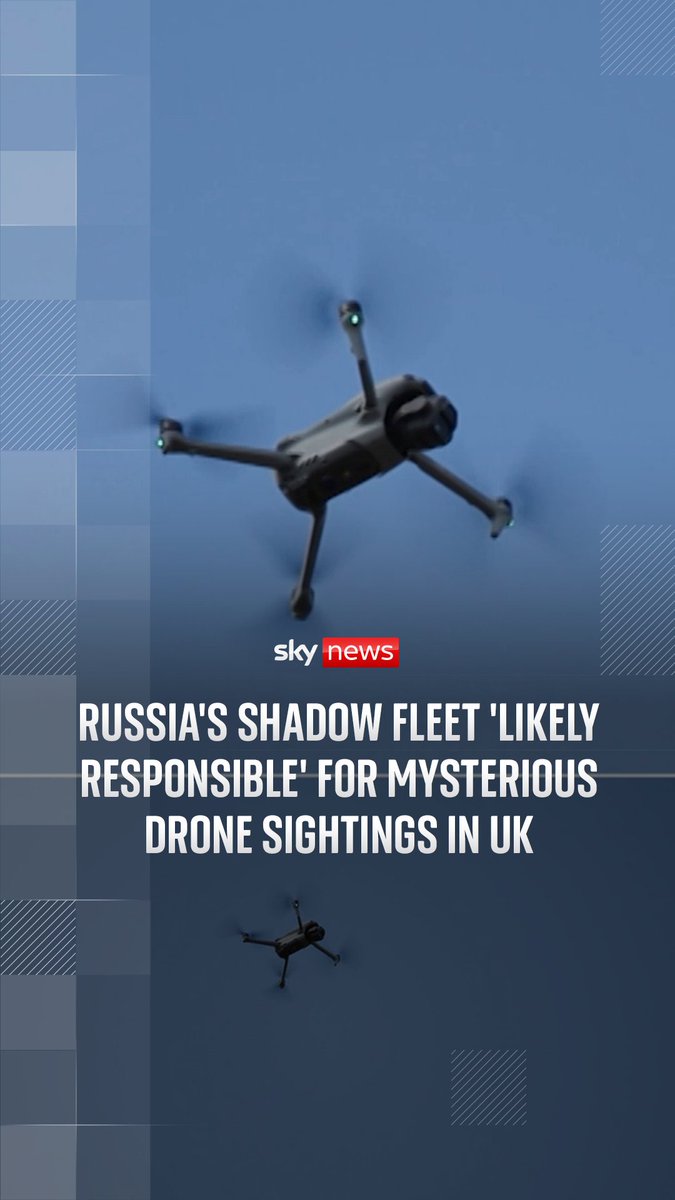 It's 'highly likely' a series of drone sightings in Britain and across Europe were part of a covert Russian campaign to test NATO's defences and that the shadow fleet was likely used as a launch pad, a new report claims. Sky's Deborah Haynes explains