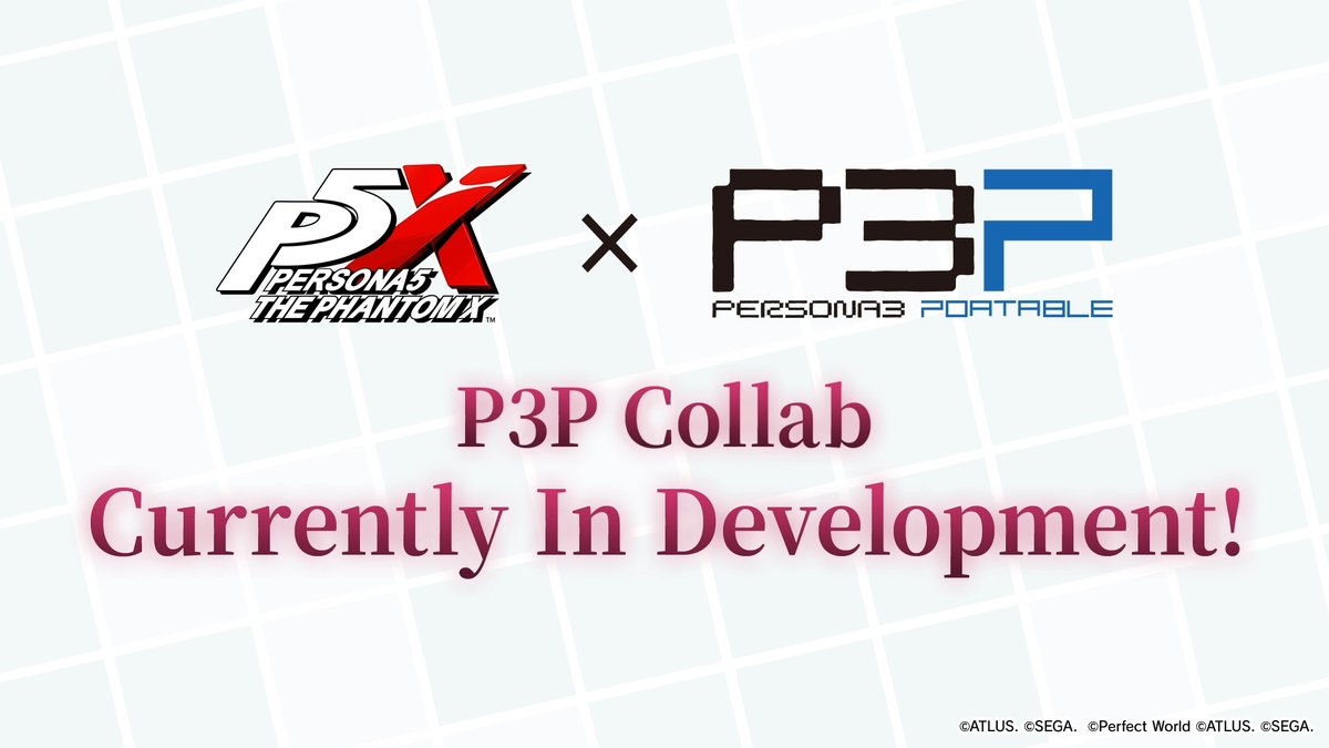／ P5X Breaking News ✨ ＼ A collab event with Persona 3 Portable is currently in development! P3P's female protagonist will be making her appearance in P5X as Kotone Shiomi! The event period and details will be announced at a later date. #P5XEN #P3P