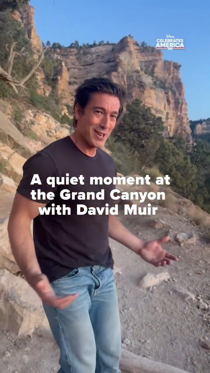 During golden hour at the Grand Canyon South Rim, David Muir shares his view from 6,000 feet high – and takes in the silence as the sun sets. "In a world that's moving so fast and all the technology and all the voices and you know, what a gift to be able to come here.”