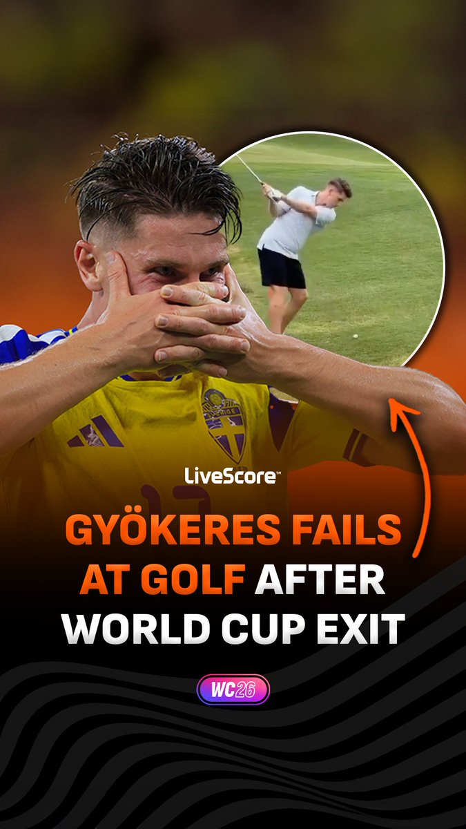 Gyökeres is clearly done with golf already after a round with the Sweden team 🤣🏌️‍♂️
