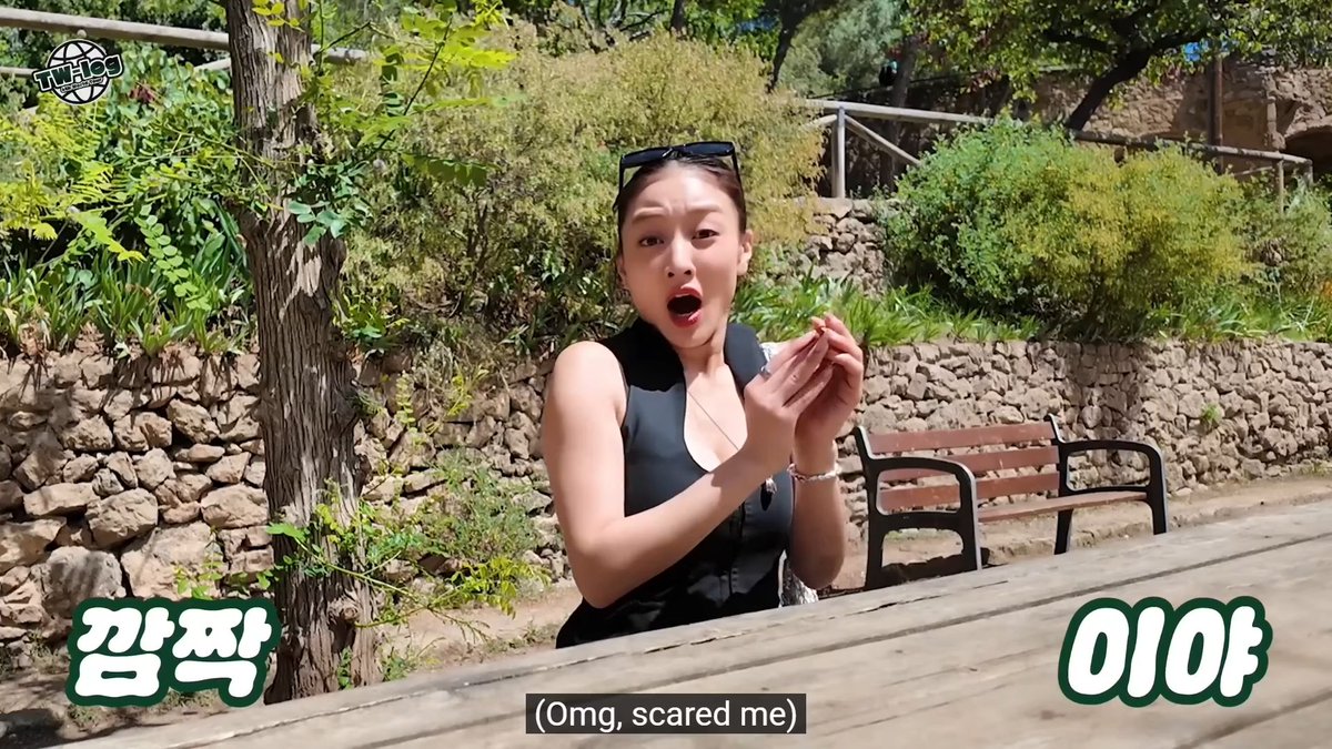 Jihyo almost getting hit by the drive-by pigeon 😭