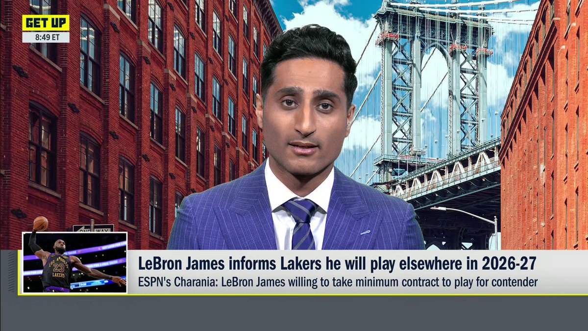 "LeBron James is not in a rush right now to make a decision. ... There is no timetable." Shams Charania gives an update on LeBron's decision for next season ✍️