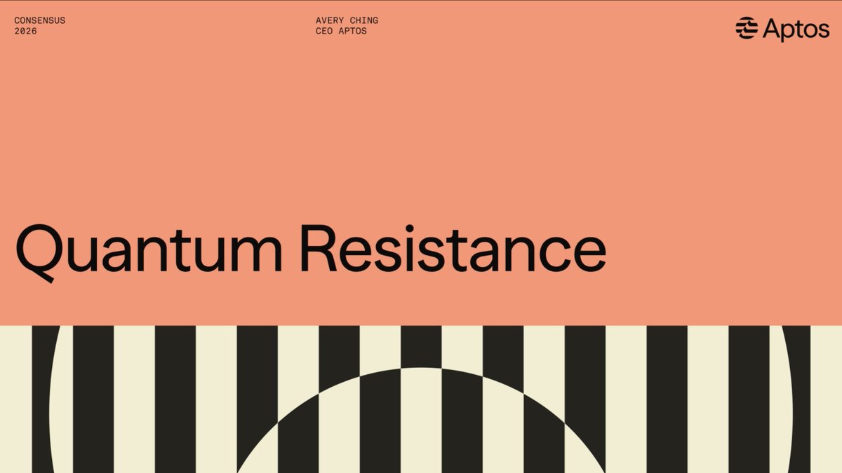 Aptos was highlighted as a leader in quantum threat preparedness by @Coinbase's Quantum Advisory Board. Upgrading to quantum-resistant security takes one transaction—no new accounts, nothing moves. Aptos Labs' avery.apt 🇺🇸 with The Block's Gareth Jenkinson