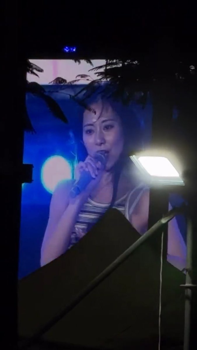 TZUYU rehearsing TWICE's 'What is Love?' for the Kaohsiung Beer Rock Festival.