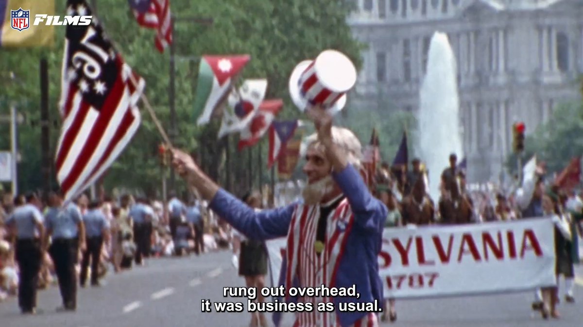 The only Philadelphian not celebrating the Bicentennial in 1976 was a grouchy Dick Vermeil, who wanted everyone locked in on training camp 🤣 Philadelphia Eagles