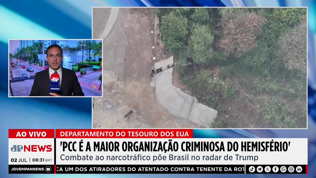 🚨AGORA - EUA classificam PCC como “maior organização criminosa do Hemisfério Ocidental”
