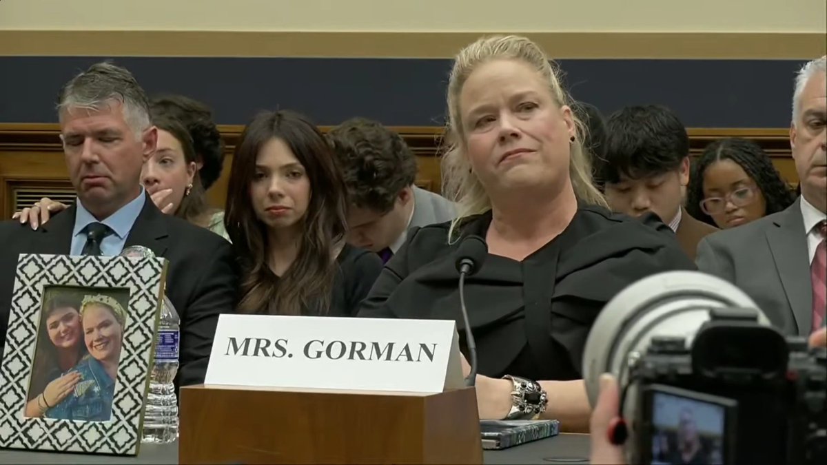 "When your child is in a coffin, there is no but." To Jessica Gorman: I hear you. We should give no sanctuary to individuals who take our daughters and our sons away from us. That change starts at the top.