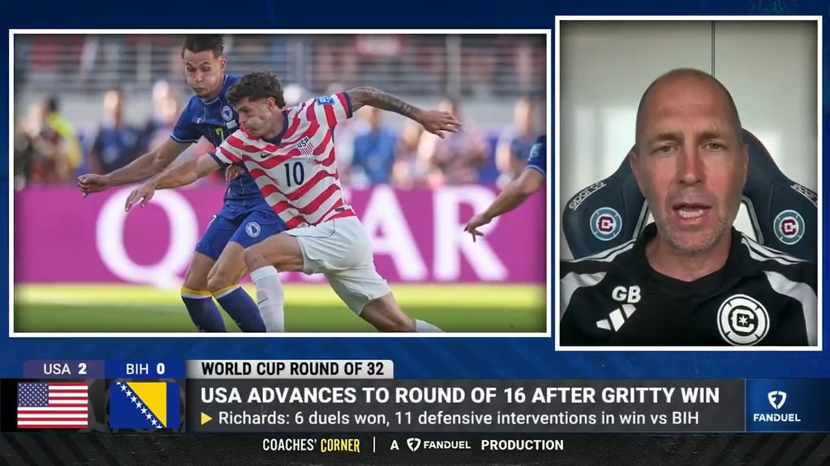 Gregg Berhalter says the U.S. isn't setting up Christian Pulisic well enough for success 😬 "I don't think there was enough intention to get Christian the ball in those (wide) positions." Rob Stone | #USMNT