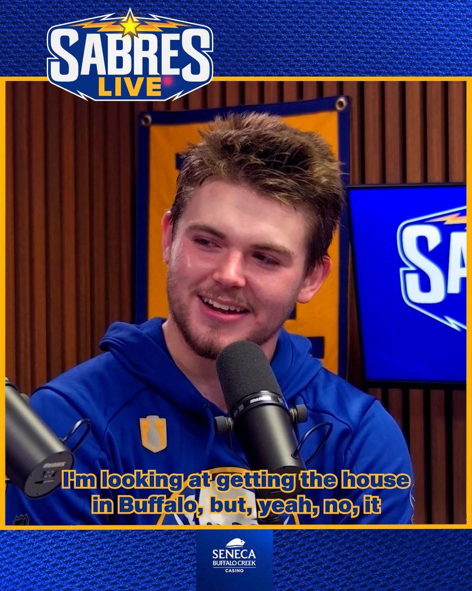 So what's Zach Benson looking to buy with his new contract? 💰 It might be the most Benny coded answer of all time 😂 Watch Benny's full chat from yesterday's Sabres Live ➡️