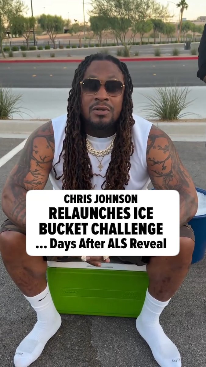 Chris Johnson relaunches ALS ice bucket challenge, Marshawn Lynch and LenDale White accept.