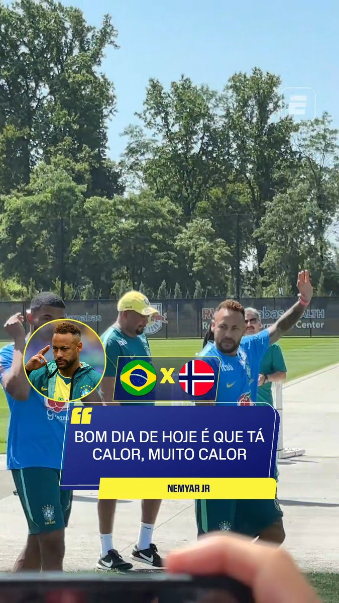 ☀️ Neymar: "Bom dia! Tá calor, tá muito calor!" 🎥 ESPN Brasil | SportsCenter Brasil