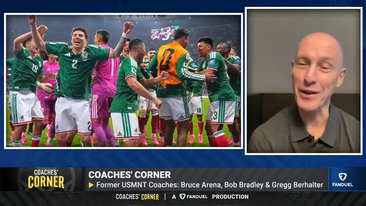 Former USMNT manager Bob Bradley says Javier Aguirre has Mexico playing at a VERY high level 🇲🇽 "This is NOT going to be easy for England. We know what Azteca is like." Rob Stone | #SomosMéxico