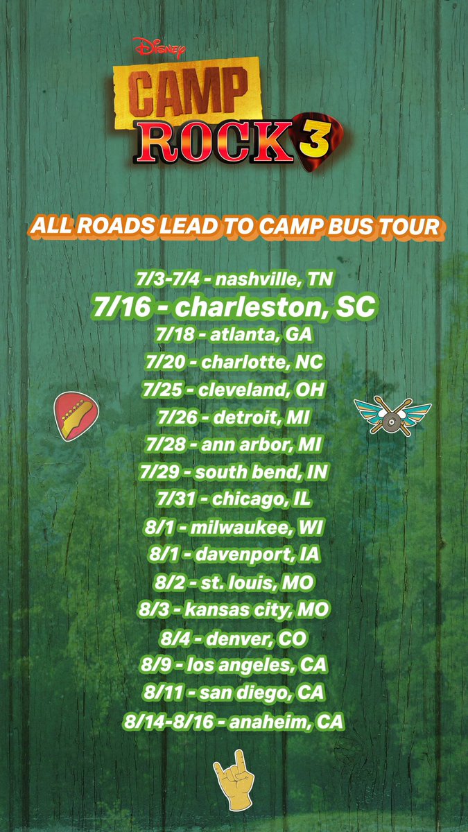 Road trip! 🚌 Meet us at our next stop for exclusive giveaways, photo ops, and more #CampRock3 surprises.