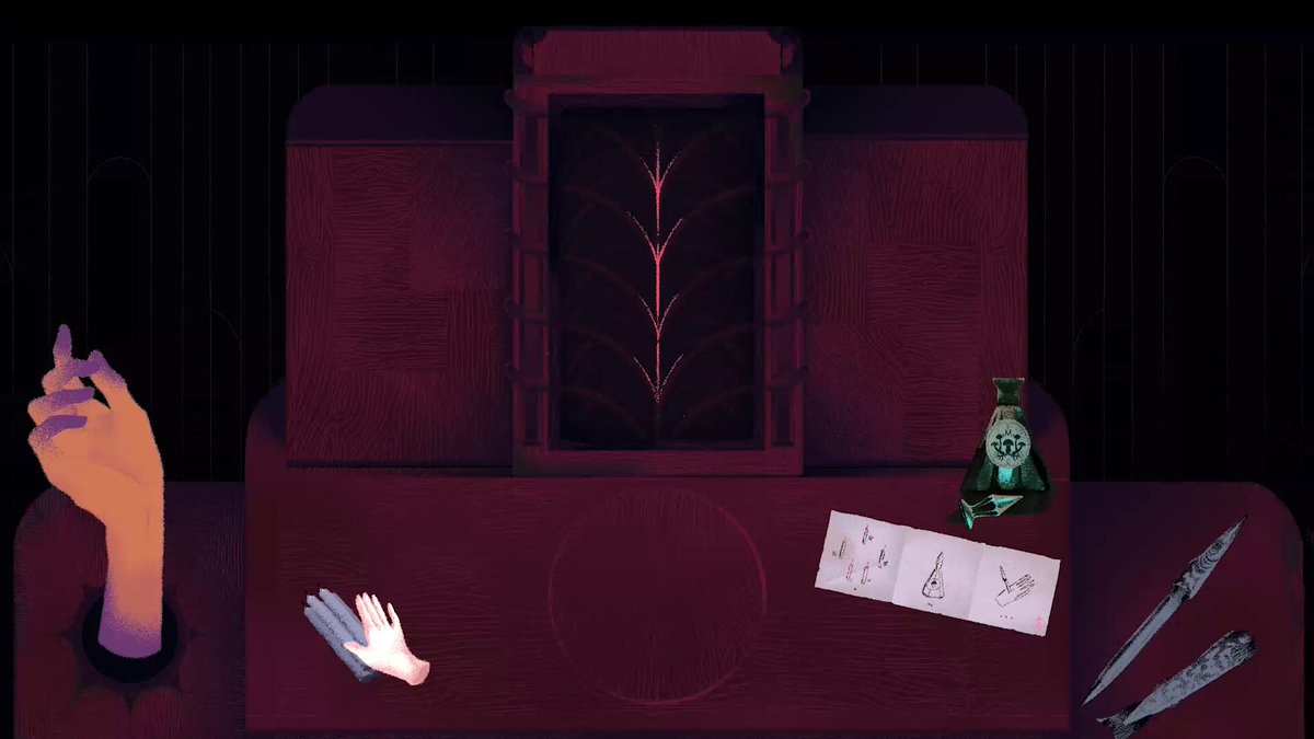 in our game, the carriage you travel in is powered by your own blood sometimes its maintenance gets a little gory