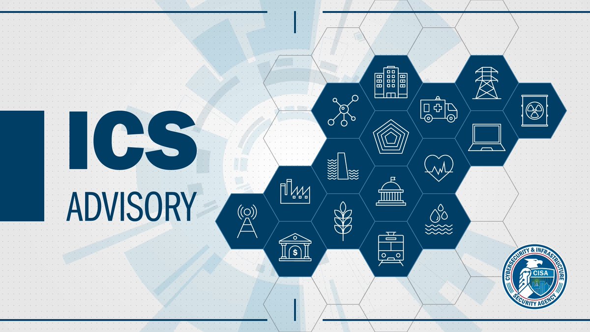 ⚠️ We issued 3 🆕 and 3 updated public #ICS Advisories. These advisories provide info about current security issues, vulnerabilities, &amp; exploits surrounding ICS. More at
