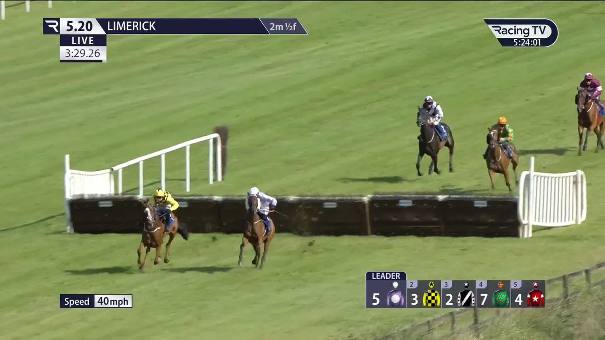 Grade Three honours! 🏆 Run For Oscar springs a surprise in the Limerick Races feature by beating favourite Daddy Long Legs under Danny Mullins for Charles Byrnes 👏