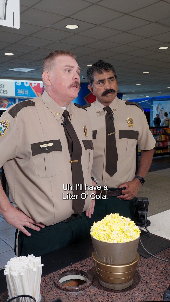 Sometimes a large just won't cut it. 🍿🥤 See SUPER TROOPERS 3 at AMC Theatres and purchase our concession collectibles starting 8/6. Available in-theatres only while supplies last!