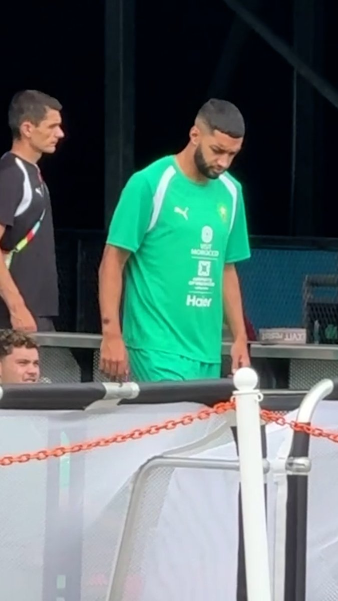🇲🇦 Ismael Saibari à l'entraînement avec les Lions de l'Atlas avant le match face au Canada 🇨🇦