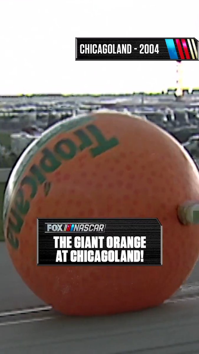 The giant orange wanted a qualifying lap at Chicagoland Speedway 22 years ago.