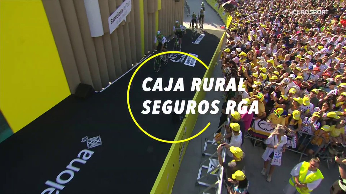 😍🇪🇸 38 años después. Ya están de vuelta. El Team Caja Rural-RGA está de vuelta en el Tour de Francia y lo hace con Abel Balderstone como principal cabeza de cartel en esta presentación en Barcelona #TDF2026 | #LaCasadelCiclismo