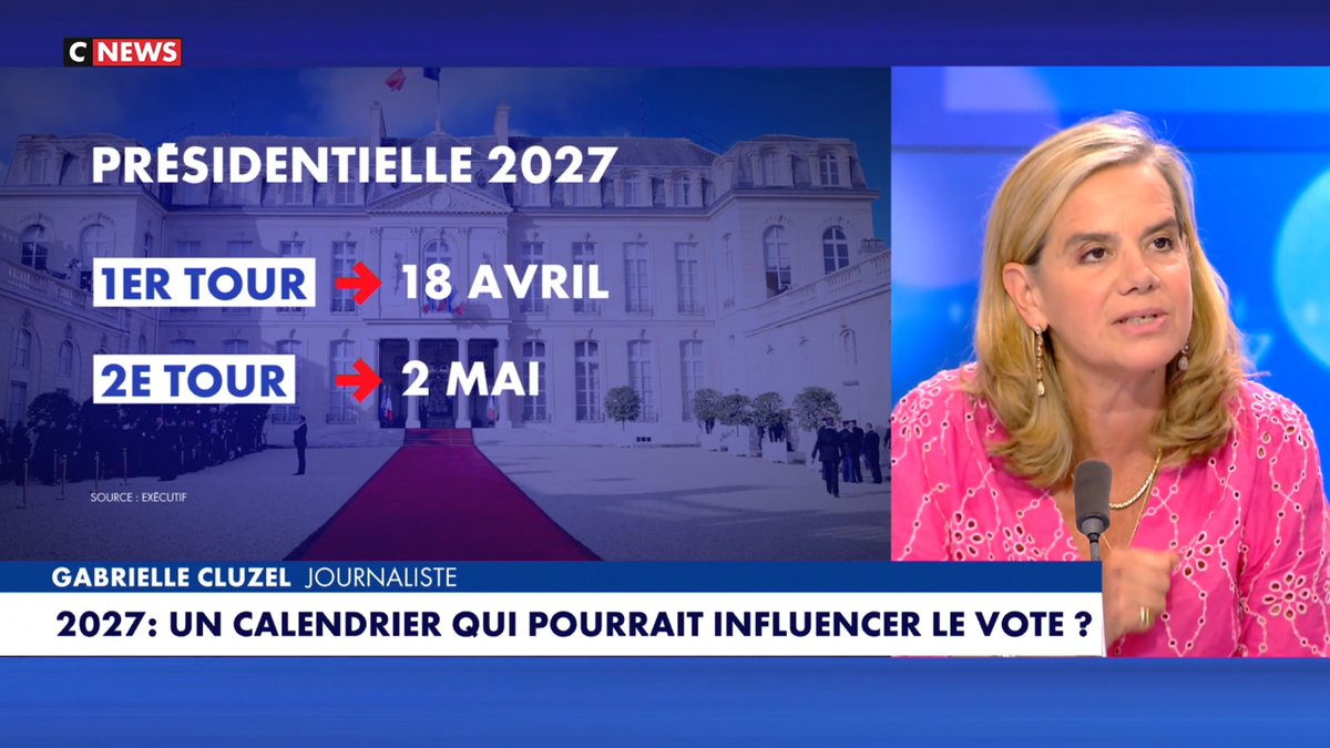 đș « Emmanuel Macron sâest arrangĂ© sur les dates de son quinquennat pour quâil soit le plus long possible : câest un peu la comtesse du Barry en costard cravate. » Gabrielle Cluzel sur Face Ă lâInfo (CNEWS)