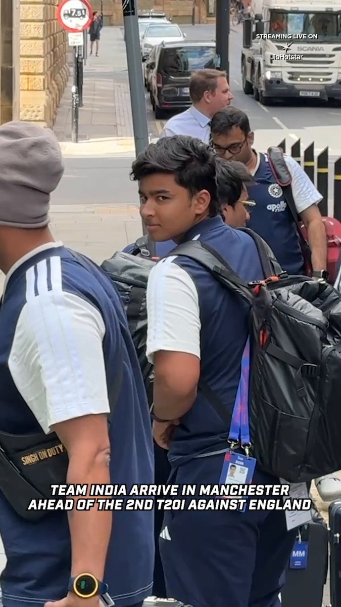 Team India arrives in Manchester.
