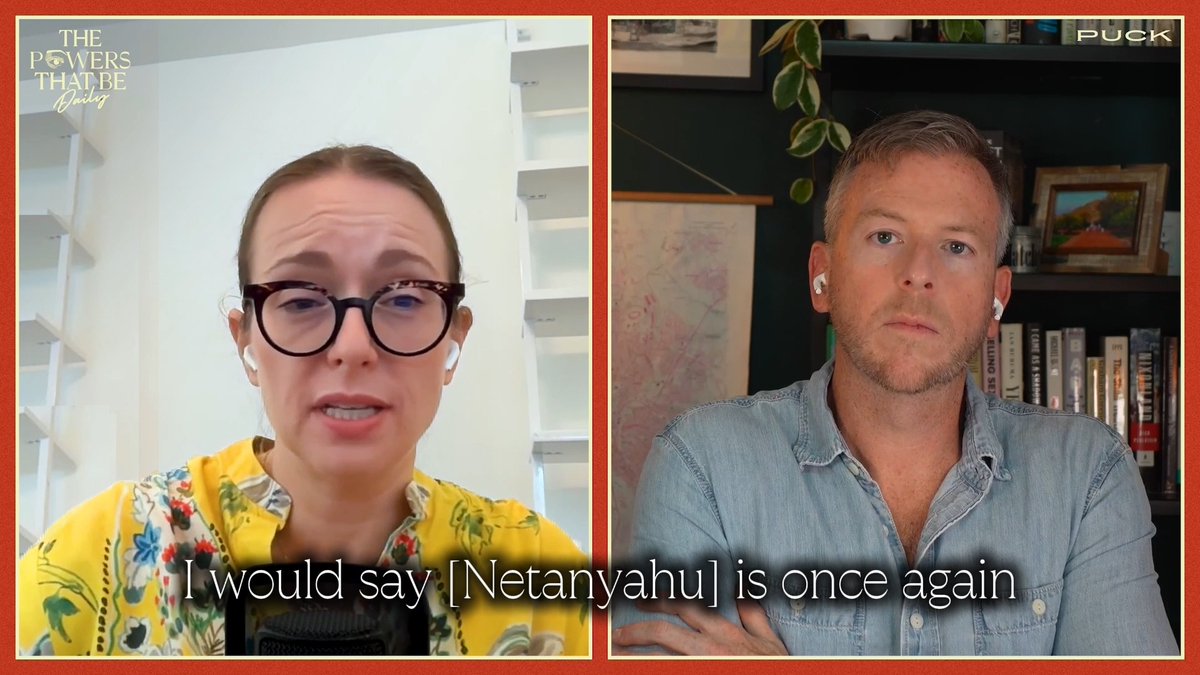 "Antagonism to Israel in America is becoming once again a bipartisan issue, thanks to Bibi." Julia Ioffe joins Peter Hamby to unpack J.D. Vance's evolving foreign policy and why he's publicly clashed with Benjamin Netanyahu. Watch the full episode: