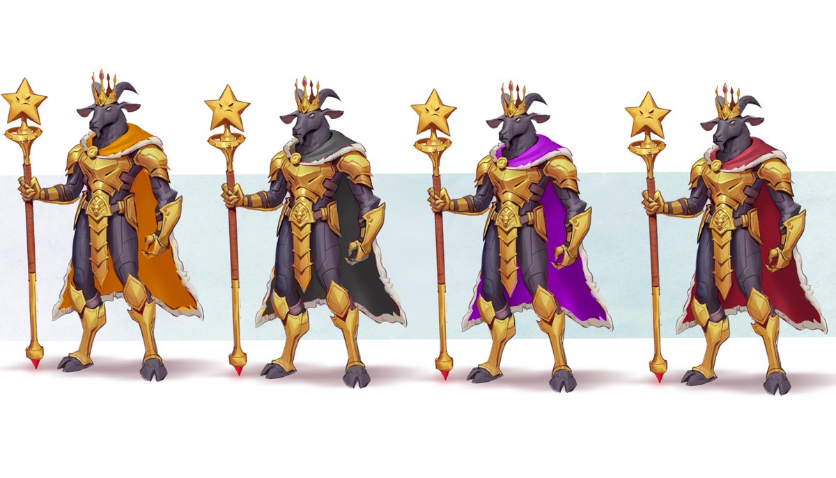 The creation of the King Goat! 👑🐐 From an initial idea, brought to life through concept art, and then modeled for Fortnite - this is how we made the King Goat worthy of the crown!