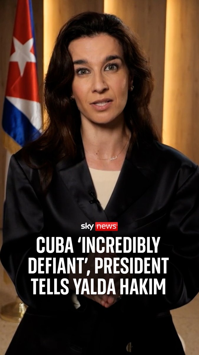 EXCLUSIVE: "Cubans are willing to fight until the last drop of blood." Cuban President Miguel Díaz-Canel tells Yalda Hakim President Trump’s threats towards Cuba are designed to "destabilise Cuban society". Watch her full interview 🔽 #trump #havana #cuba