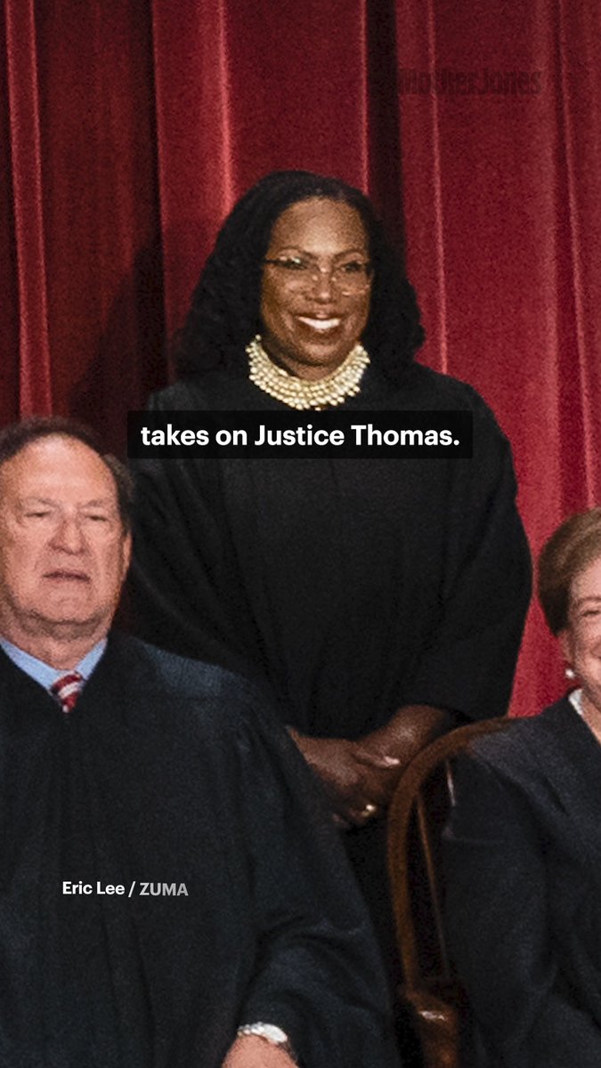 The largest part of the Supreme Court's 194-page decision on birthright citizenship is Justice Clarence Thomas's dissent—a massive alternate history of citizenship, the Civil War, and Reconstruction. To Thomas, the 14th Amendment applied only to the freed people after the Civil War because they were domiciled in the US and owed no allegiance to a foreign power—interpreting the rule as limited to one period and one population. In a concurrence that spotlights the role Black people played in shaping the 14th Amendment, Justice Ketanji Brown Jackson takes on Justice Thomas. “The Reconstruction Amendments were an anticaste, antisubordination reset for the Nation,” she wrote, “not a mere spot treatment for the dark stain of slavery.” "The teacher who scolds a student for bullying a classmate hopes the student learns the broader lesson of treating everyone with kindness," Jackson writes. "Not just that one kid." Watch Mother Jones reporters Isabela Dias and Pema Levy dissect the decision with Garrison Hayes.