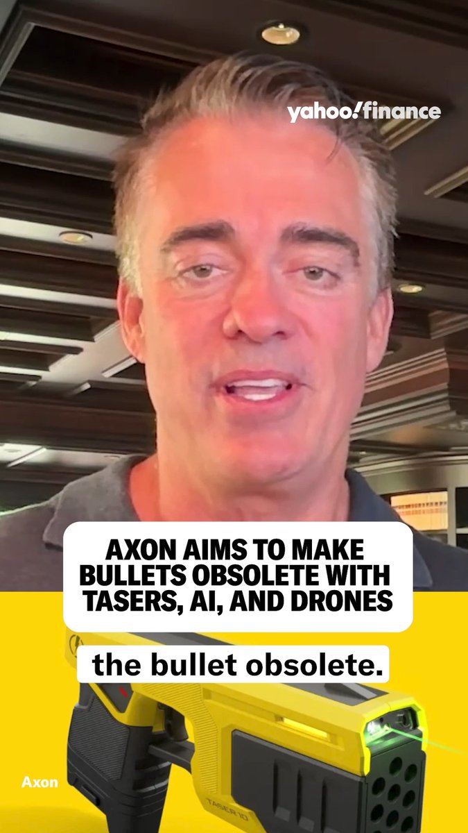 Meet the company that's on a mission to make bullets obsolete with tasers, AI, and drones. Axon CEO &amp; co-founder Rick Smith started his company in his garage in 1993. Today his company is worth $40 billion. Read more on Axon here: