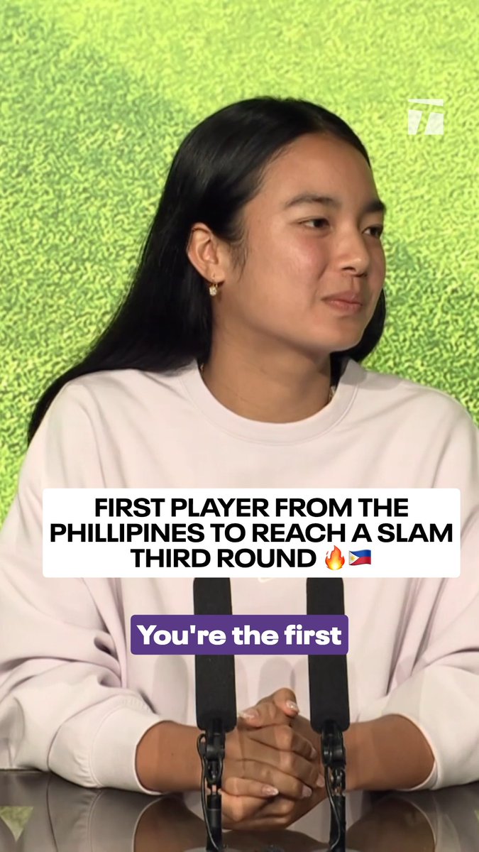 A historic day for Alex Eala 🫶 #wimbledon