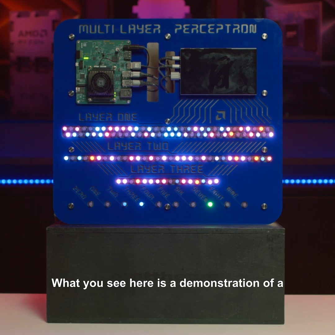 See machine learning in action! This demo from #TheBringUp uses the AMD Kria KV260 Vision AI Starter Kit to help visualize how AI models process inputs and generate outputs. 🎥