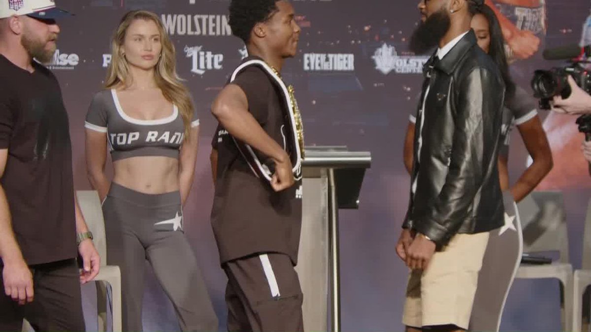 Abdullah Mason &amp; Albert Bell FACE-OFF! 💫 Tune in this Saturday live on DAZN! #TheFight | #MasonBell | July 4 | LIVE on DAZN and TNT ▪️