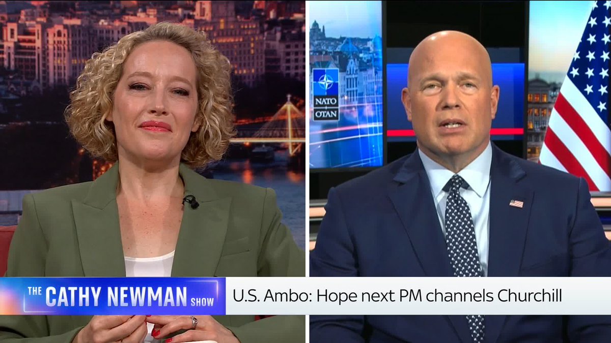 The US ambassador to NATO has told Cathy Newman that Andy Burnham has got "big shoes" to fill as UK prime minister, but he won't be judged until he is actually in the role.
