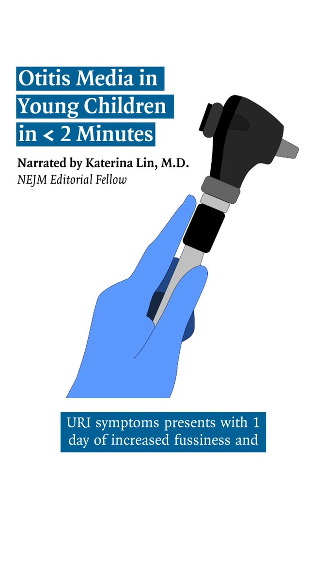 Would you treat acute otitis media (AOM) with antibiotics or watch and wait? AOM is common in kids under two. But decisions on antibiotics vs observation aren't always clear cut. NEJM Editorial Fellow Katerina Lin, MD, describes the key signs of AOM and when high-dose amoxicillin or amoxicillin-clavulanate might be more effective than watchful waiting. Learn more: