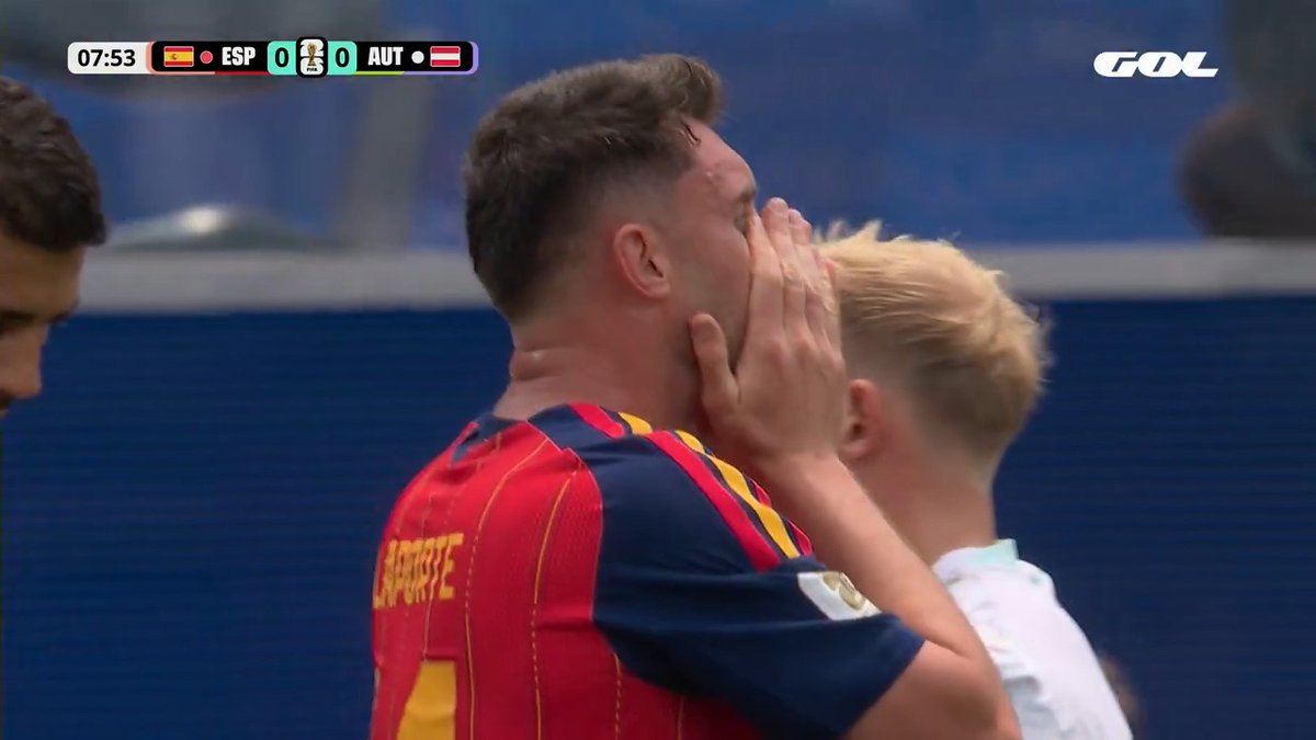 Laporte es todo un peligro en el balón parado 🤏