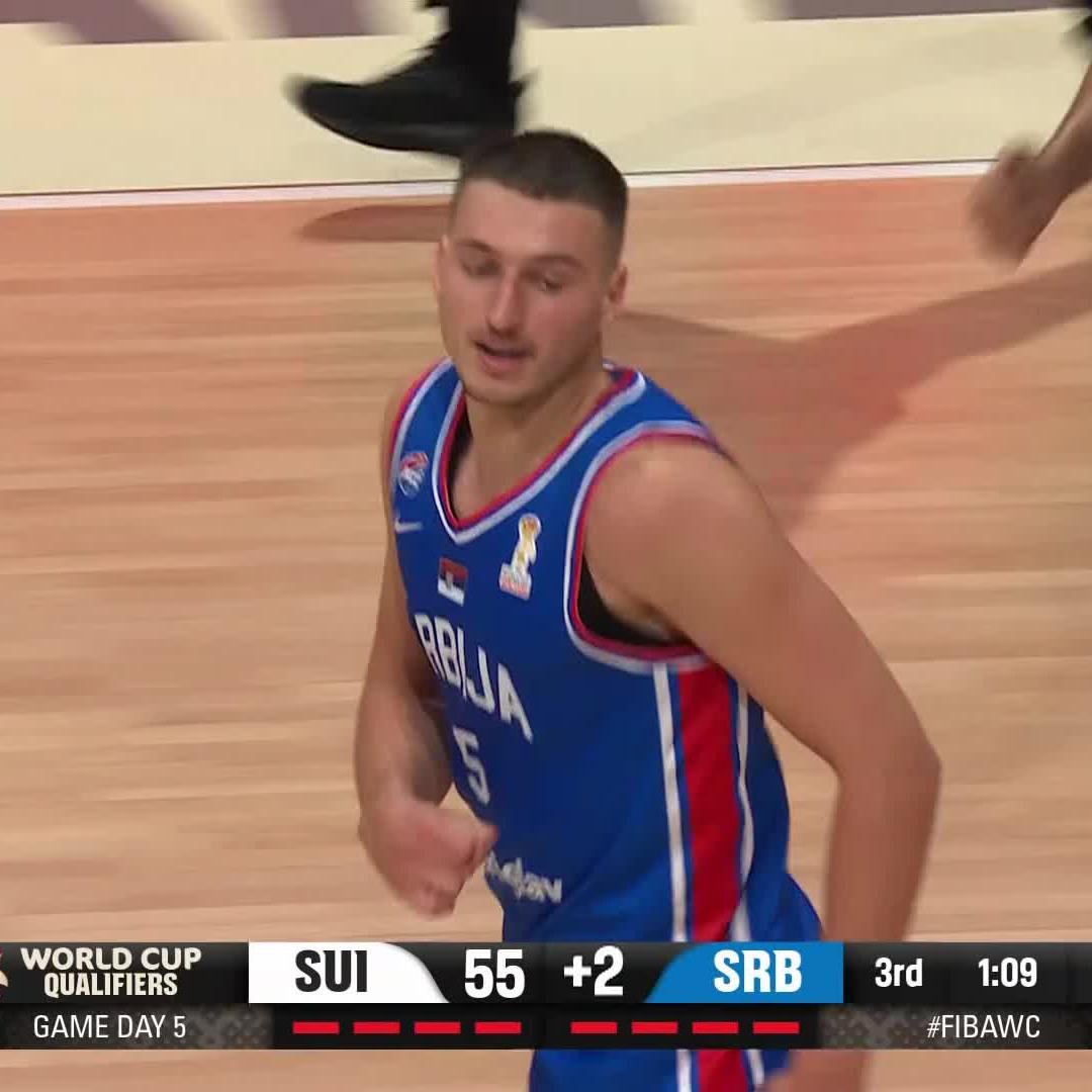 Nikola Jovic is COOKING 🧑🍳 Catch Team USA and the rest of the FIBA World Cup Qualifiers live on Courtside 1891: 🏀 July 3: vs. Dominican Republic 🇩🇴 (8 PM ET) 🏀 July 6: vs. Mexico 🇲🇽 (10 PM ET) #FIBAWC #StepItUp