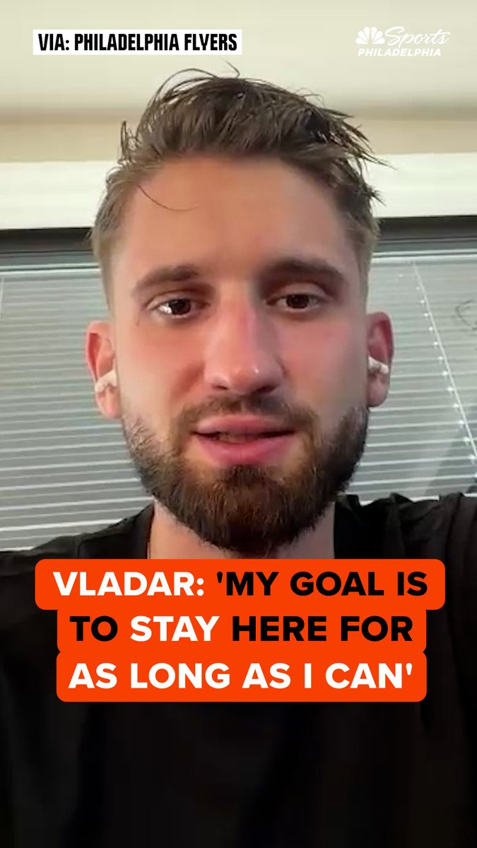 "I for sure don't take it for granted." Dan Vladar feels like he's a part of a family in Philadelphia.