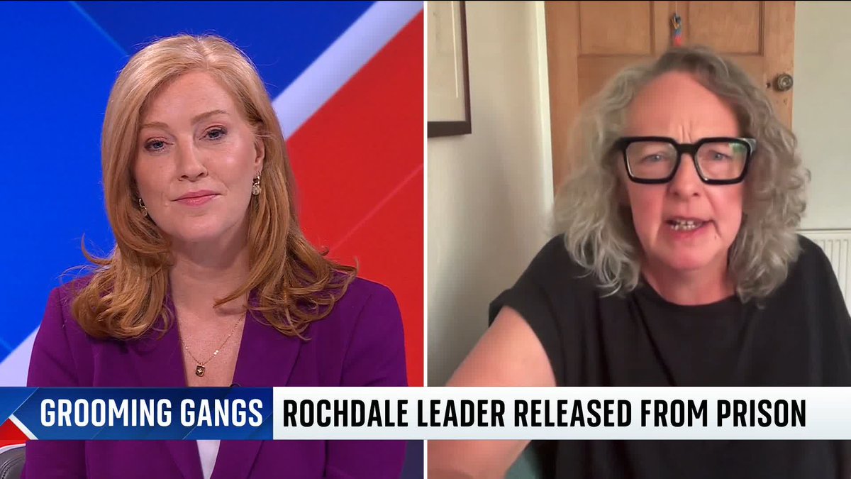 Grooming gang leader Shabir Ahmed has been released from prison, but the government says he cannot currently be deported. Sara Rowbotham, who helped to expose abuse in Rochdale, tells @SkySarahJane the situation is "harrowing" for survivors. Read more: