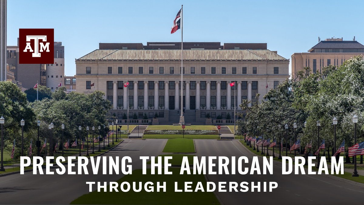 Texas A&M is honored to be part of the America 250 Anniversary series, telling the story of our contributions to society through leadership and service. The series is now published on USA TODAY. Together, we stand for the American Dream and believe higher education is still one of the surest paths to achieving it. Watch the full video here: